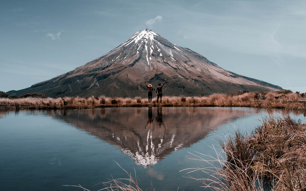 Mount Taranaki Reflection New Zealand