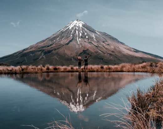 Mount Taranaki Reflection New Zealand