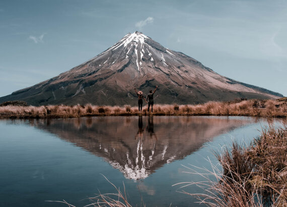Mount Taranaki Reflection New Zealand